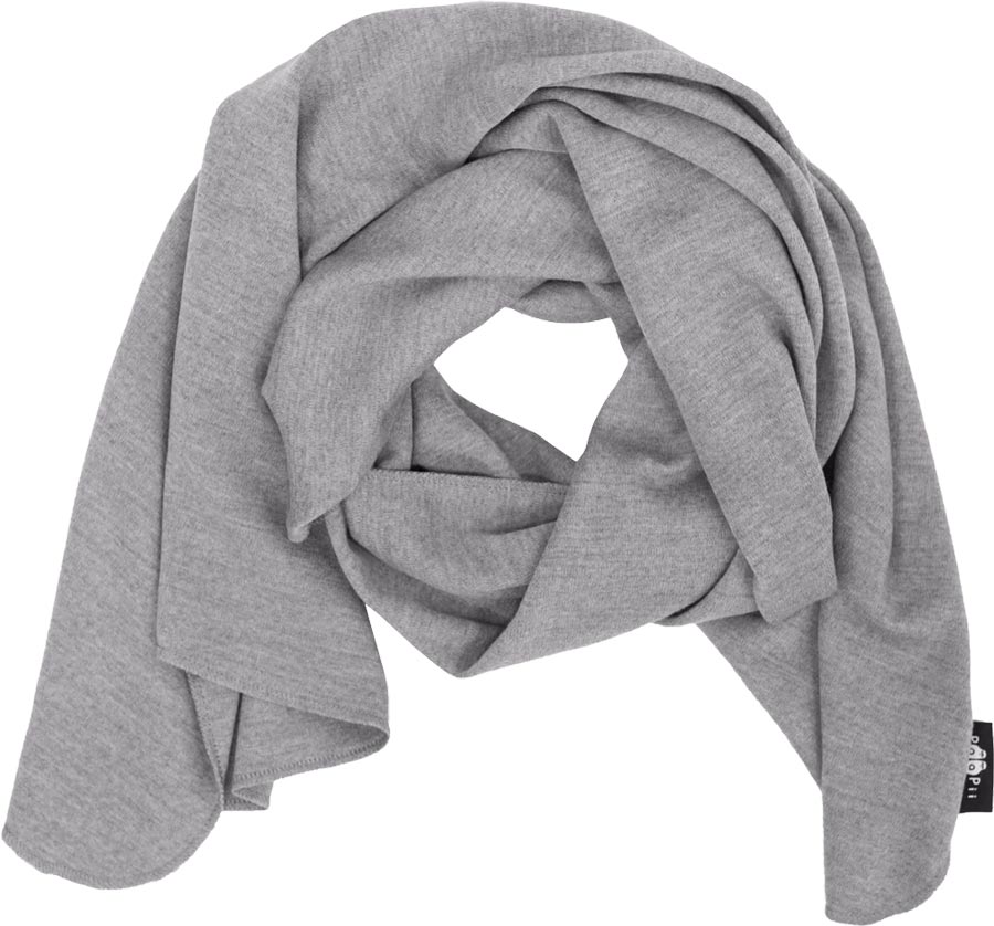 Kaulahuivi, merinovilla, harmaa