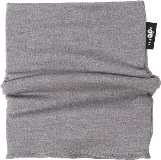 Tuubihuivi, merinovilla, harmaa