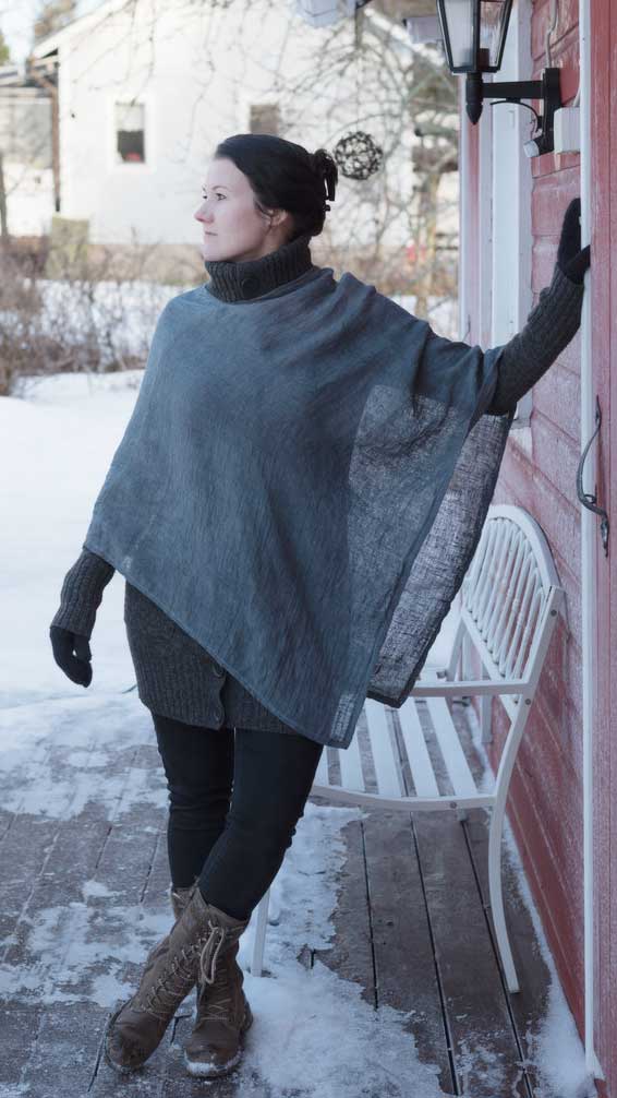 Helvie Tähtimö mallin päällä