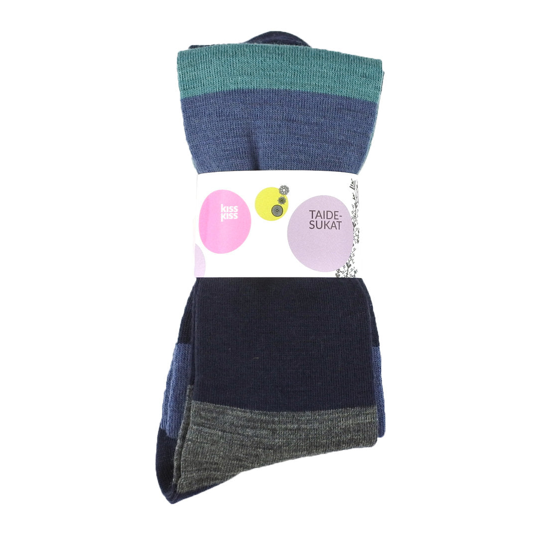 Kisskiss raidalliset merinovillasukat