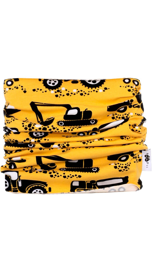 PaaPii tuubihuivi keltainen työkoneet