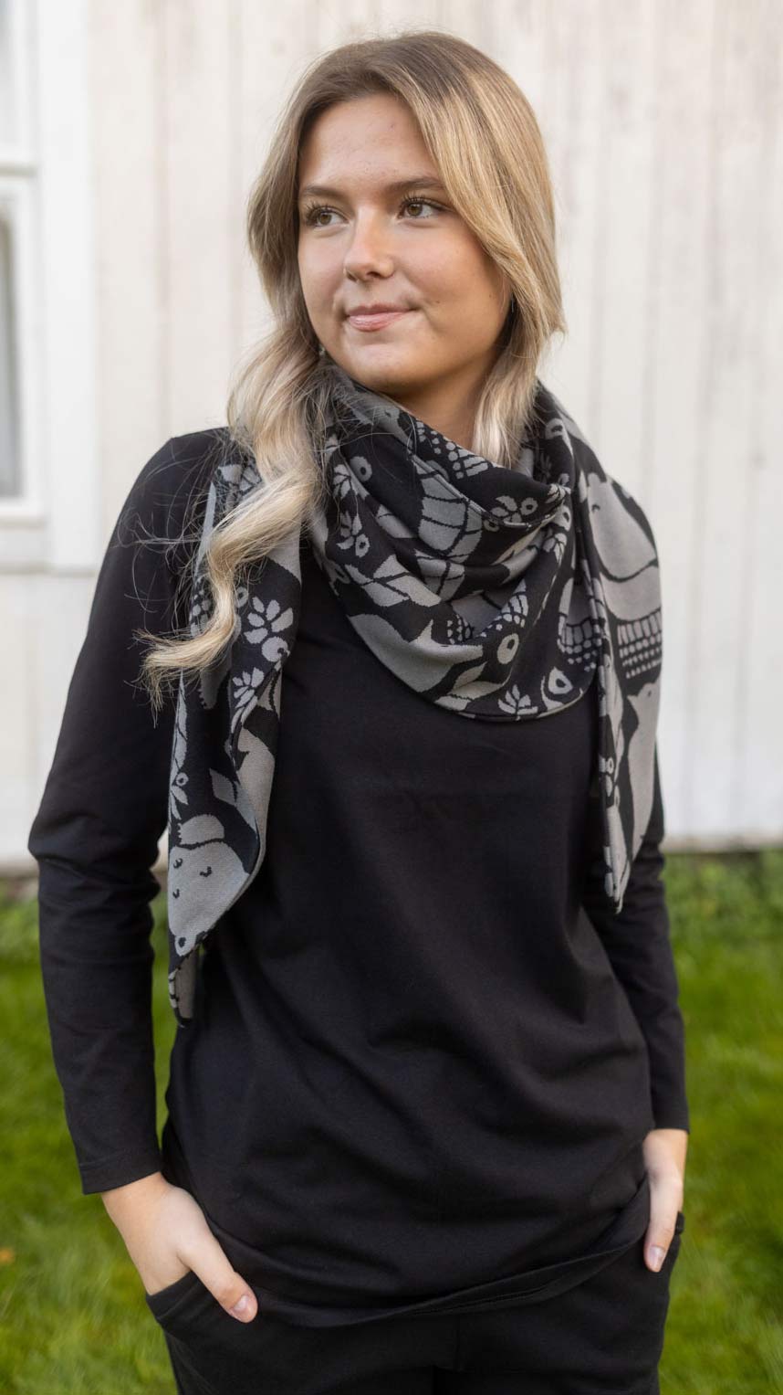 PaaPii jacquard huvi pohjolan portti mallin päällä