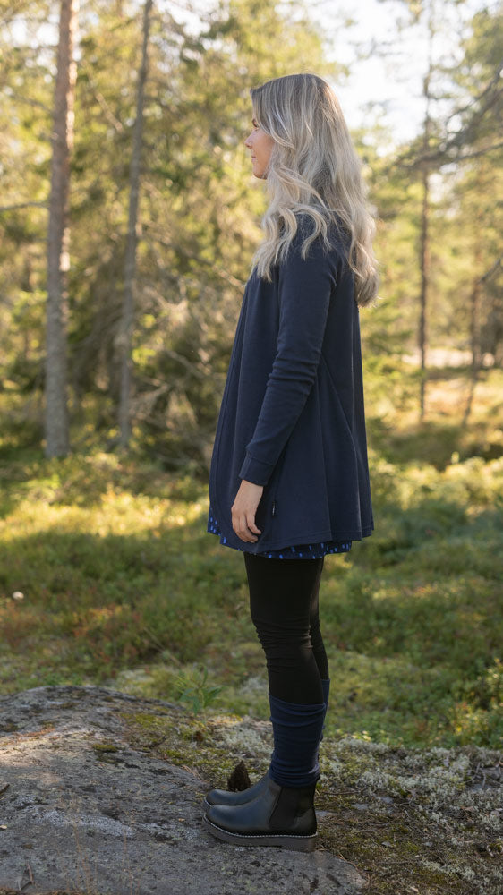 PaaPii merinovillatakki myrskyn sininen