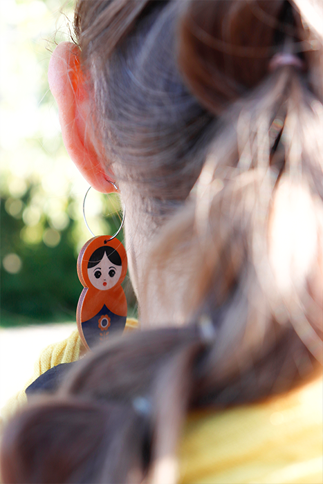 Rae Factoryn Maatuska-korvakorut mallilla