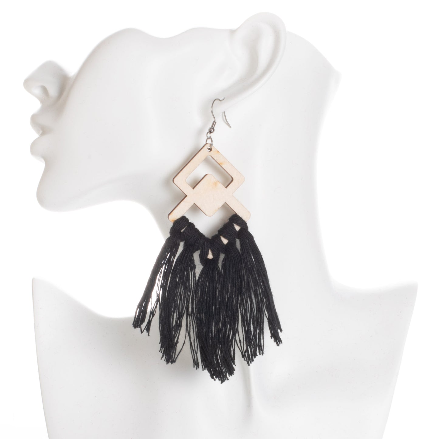 Shiny Knot makramee musta