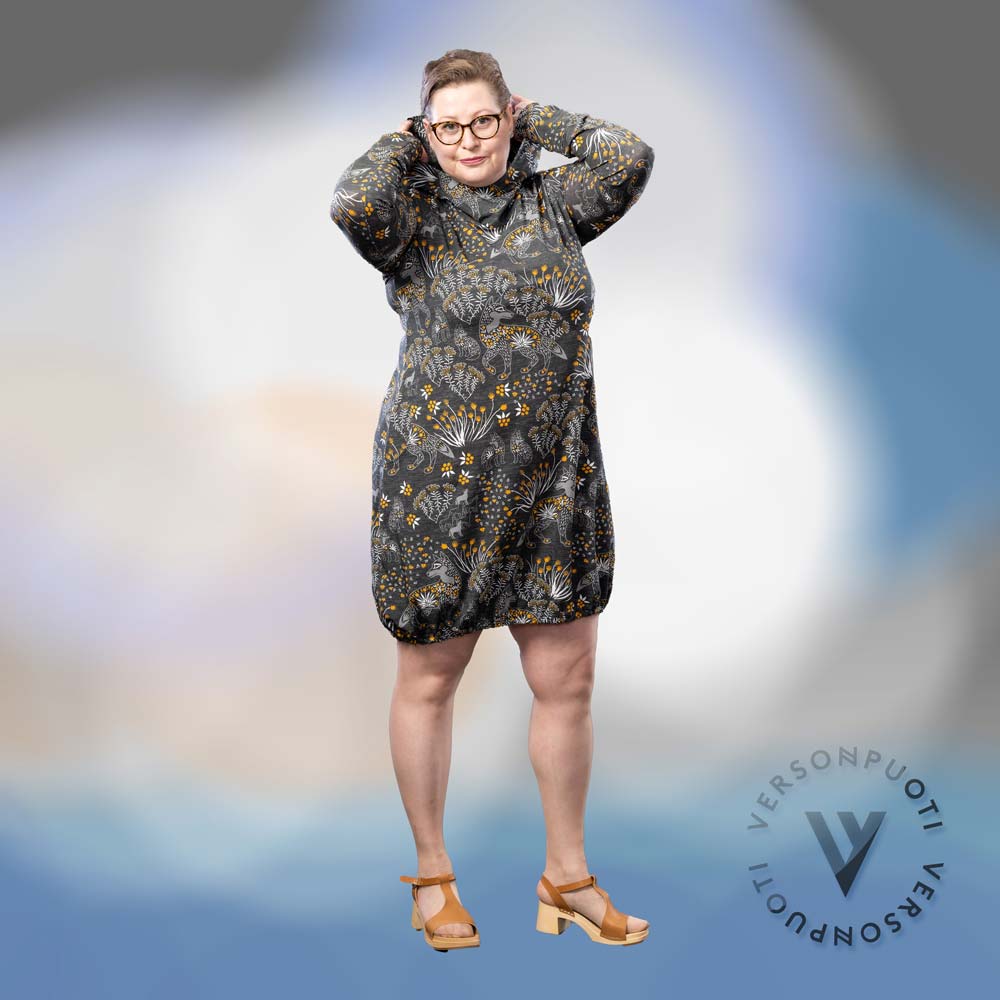 JEMMAmekko, suon valtiatar, harmaa-keltainen