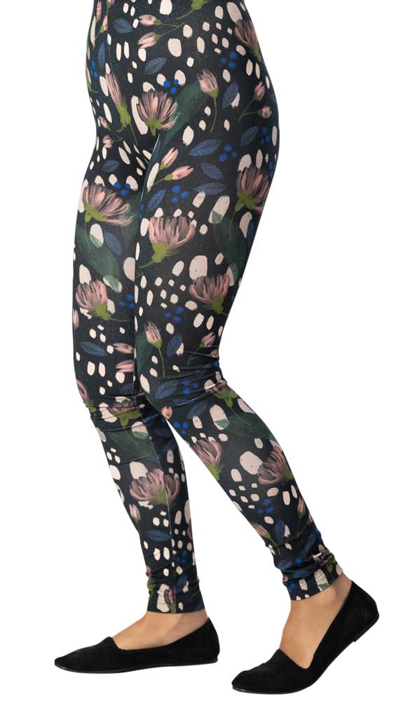 Verson Puoti Mukava-leggings viivähdys sininen-puuteri
