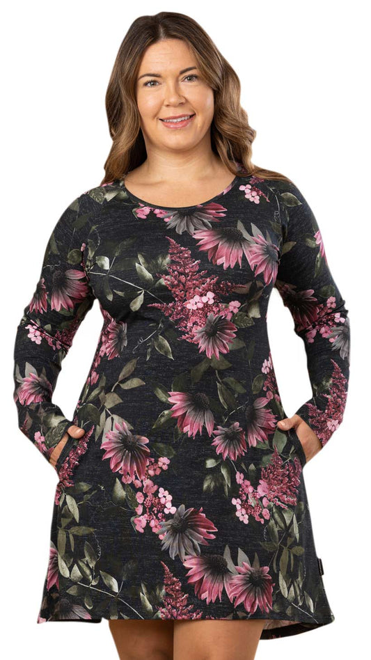 Versonpuoti Anna-mekko punahattu aniliini