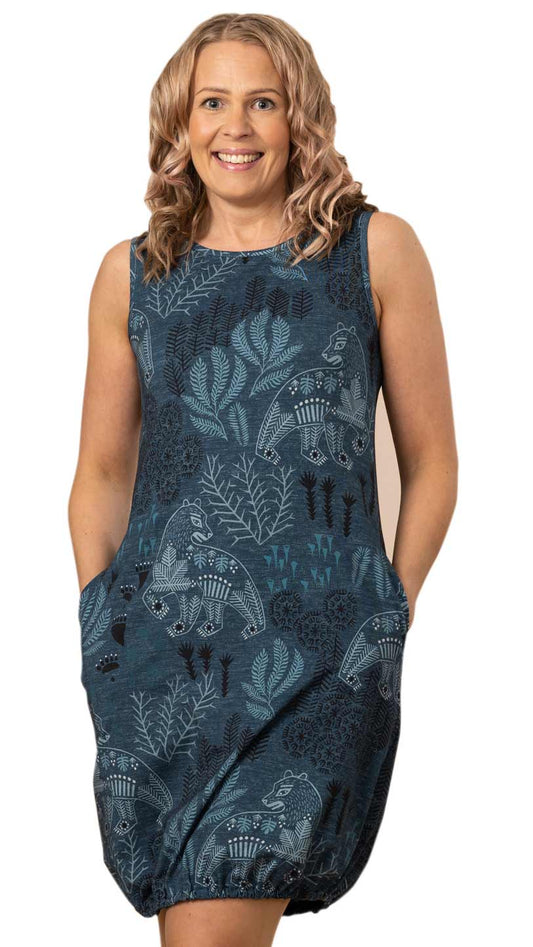 Versonpuodin Helle-tunika korvenkuningas sininen