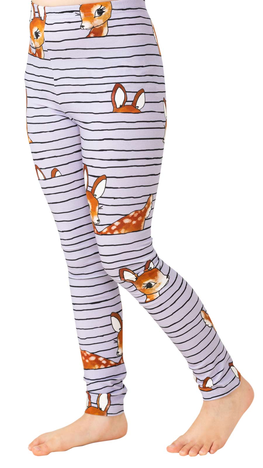 Versonpuoti Mukava-leggingsit lapsille, bambijemma laventeli