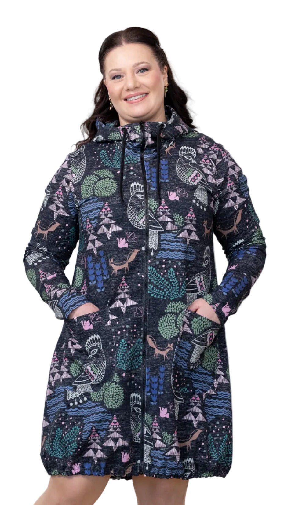 Versonpuoti JEMMAtakki sielulintu sininen, musta, vaaleanpunainen edestä