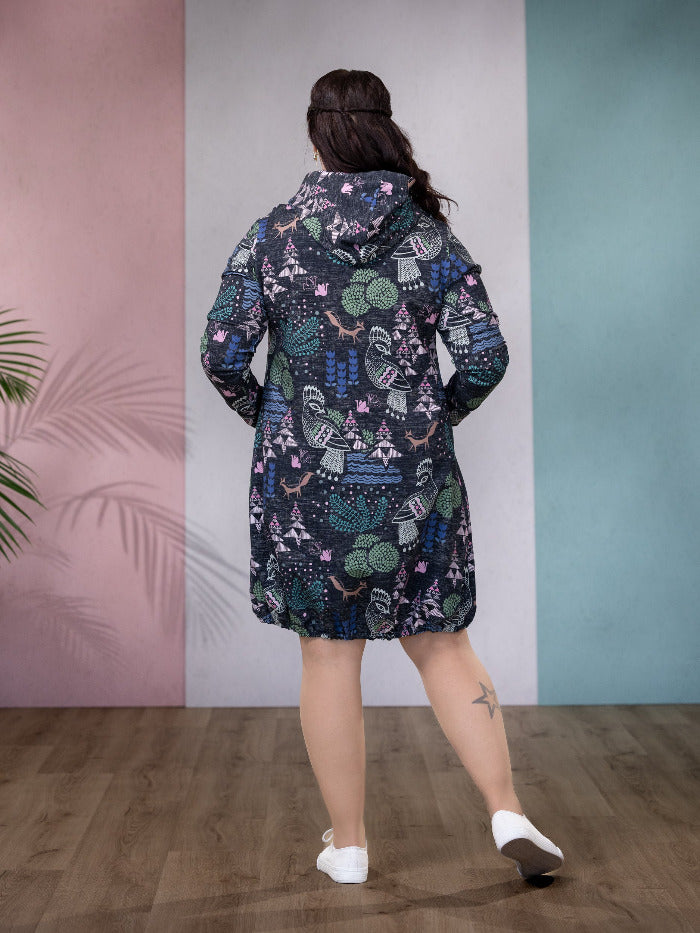 Versonpuoti JEMMAtakki sielulintu sininen, musta, vaaleanpunainen takaa