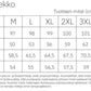 Versomekko mittataulukko